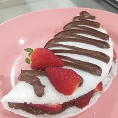 Tapioca Creme de Ninho c/ Morango