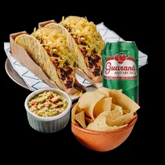 Taco em Dobro + Nachos + Guacamole + Guaraná 350ml