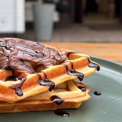 Waffle Com Nutella