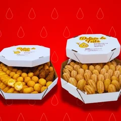Combo Confra - 100 salgadinhos e 20 mini churros