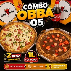 Combo Obba 05 - 2 Pizzas G + 1 Refri