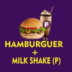 1 HAMBURGUER ARTESANAL SIMPLES +MILK SHAKE (P)
