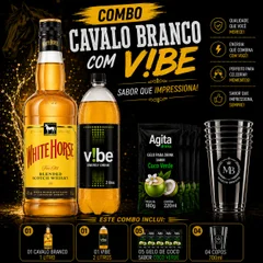 CAVALO BRANCO + 1 VIBE 2 LITROS + 5 GELO SABORES
