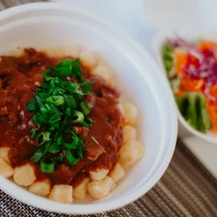 Nhoque ao molho - Carne