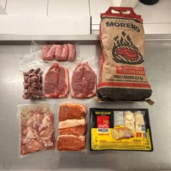 kit de churrasco pra assar médio 
