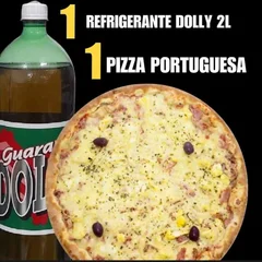 PIZZA GRANDE  PORTUGUESA + DOLLY 2 L