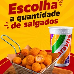 Salgados + Guaravita