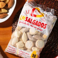 Salgados congelados escolhas a partir de 50 unidades