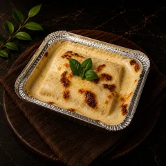 Canelone de Frango com Catupiry Ao Molho Branco+Arroz+mini salada (Individual)