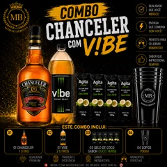CHANCELER + 1 VIBE 2 LITROS + 5 GELO SABORES