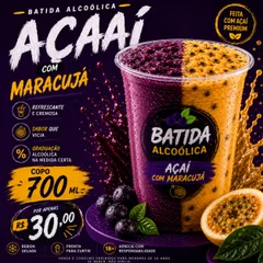 BATIDA AÇAÍ C/ MARACUJÁ  