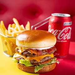 American Pitbull  + Batata Frita + Coca-Cola220ml