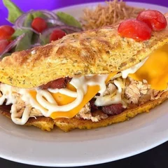 Omelete Frango Bacon