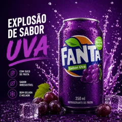 Fanta uva lata 350ml