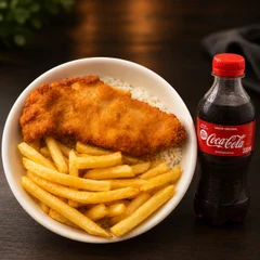 Marmita M - Filé de Frango à Milanesa c/ Fritas + Coquinha 200 ml