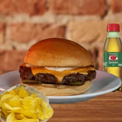 Combo Cheese Burger + Chips + Refri Mini