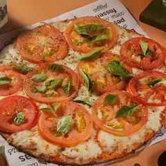 Pizza Vegana de  Marguerita | Pizza Fit e Saudável