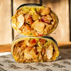 Classic Chicken Burrito (Base de arroz e Frango marinado grelhado)