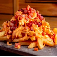 Fritas XCB G (Cheddar + Bacon)