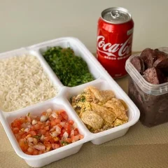 Feijoada peq. 500ml + lata Coca normal + R$ 14,99 leve outra marmitex