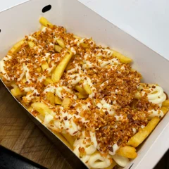 Fritas com Catupiry e alho Frito 😱