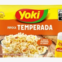 Pipoca para Micro-ondas Temperada Com Toque de Chef Yoki Pacote 100g