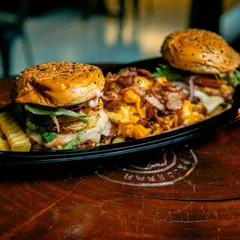 Barca dupla + batata + cheddar e bacon
