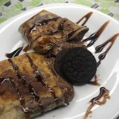 Burrito de Creme de Avelã e Oreo
