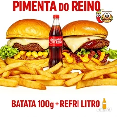 2 Artesanais Pimenta Do Reino + Batata 100g + Refri Litro