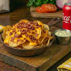 Batata Chips Artesanal com Cheddar e Bacon Crocante