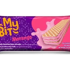 Biscoito Wafer Sabor Morango My Bit 80g