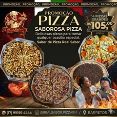 COMBO 3 PIZZAS SALGADAS E 1 DOCE 