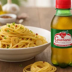 Macarrão Alho e Óleo + Guaraná Mini
