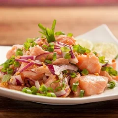  Ceviche de Salmão ( porção individual )