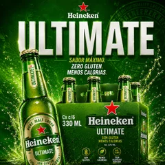 CX HEINEKEN ULTIMATE S/GLÚTEN  330ML 6 UNIDADES 