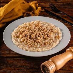  Risoto de Alho-Poró c/ Frango Defumado