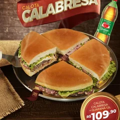 Combo Calota Calabresa + Guaraná 1,5L