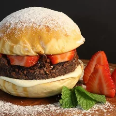 Home Brownie Burger