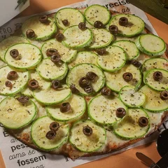Pizza Fit Zucchini | Abobrinha ao azeite | Pizza Saudável