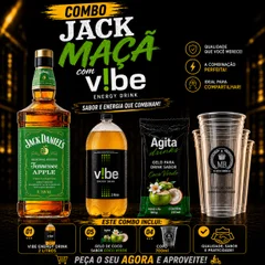 JACK MAÇA + 1 VIBE 2 LITROS + 5 GELO SABORES