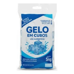 Gelo em cubos 5kg