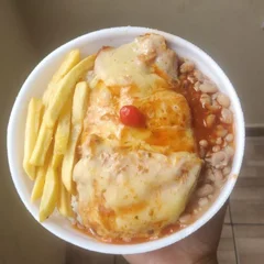 PARMEGIANA DE FRANGO (PARMEGIANA ENVIADO EM RECIPIENTE SEPARADO)