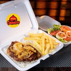 Bife Acebolado Grande H3 + Fritas + Porção Salada