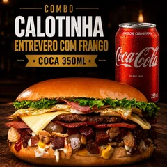 Calotinha entrevero com frango + Coca-Cola 350Ml