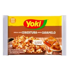Pipoca para Micro-ondas Cobertura Caramelo Yoki Pacote 160g