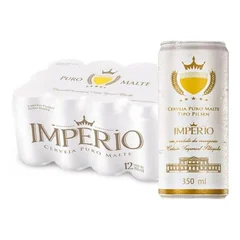 Cerveja Nacional Império Puro Malte Lata 350ml com 12un