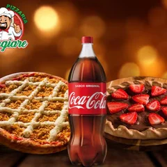 1 Pizza Salgada + 1 Broto Doce + Bebida 2l