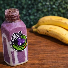 Batidinha de Açaí garrafa 500ML - (BANANA, LEITE EM PÓ E LEITE CONDENSADO)  