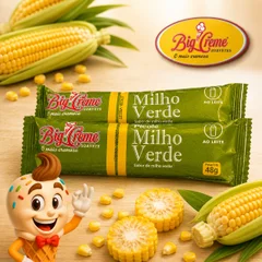 PICOLÉ DE LEITE - MILHO VERDE