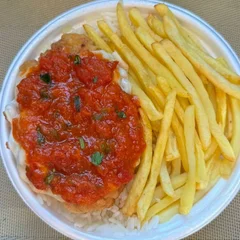 Frango Parmegiana & Fritas + R$ 18,99 leve outra marmitex